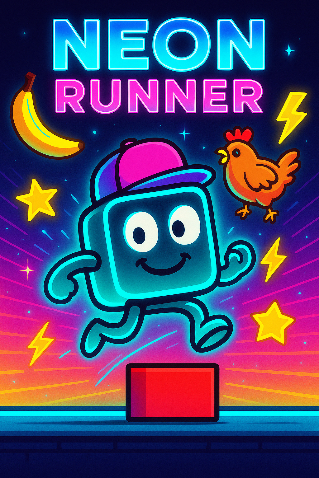 Neon Runner Icon